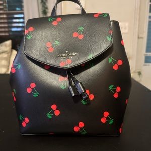 Kate Spade ♠️ vintage limited cherries edition backpack and Wallet NWOT